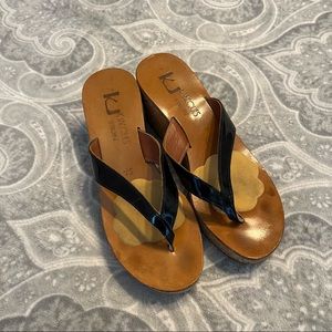 K Jacques  St.Tropez wedge platform sandals